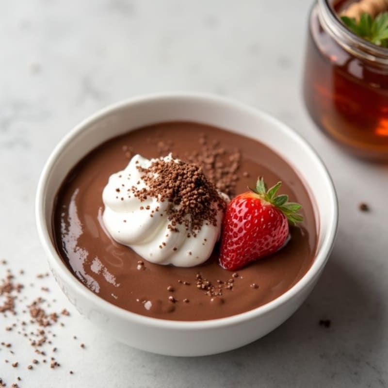 Silky Chocolate Protein Pudding with Greek Yogurt