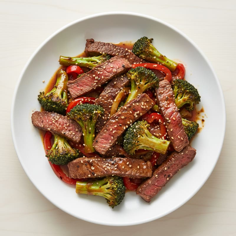 Tender Sesame-Ginger Beef Stir-Fry