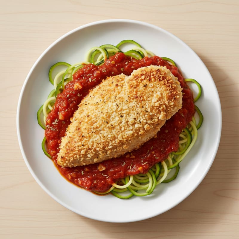 Parmesan-Crusted Chicken with Marinara Sauce