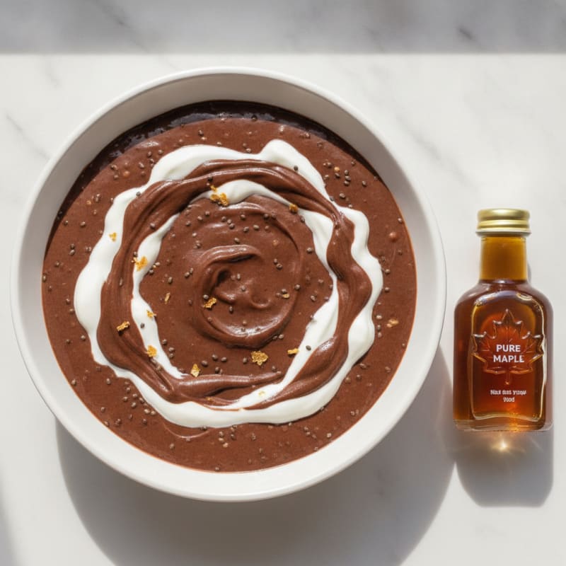 Silky Chocolate Protein Pudding with Greek Yogurt