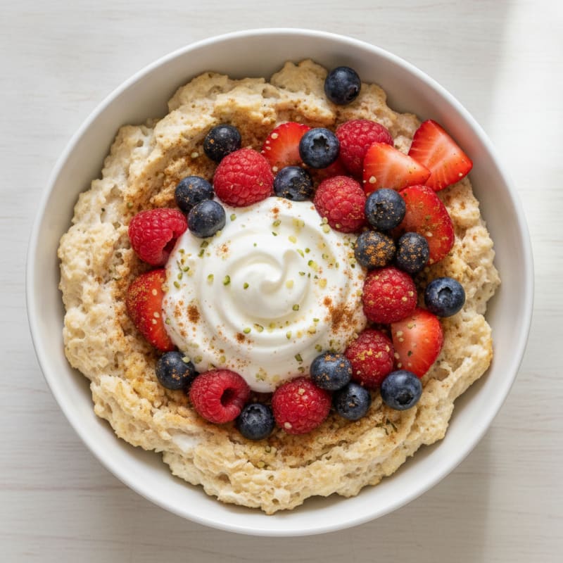 Protein-Packed Berry Oatmeal Bowl