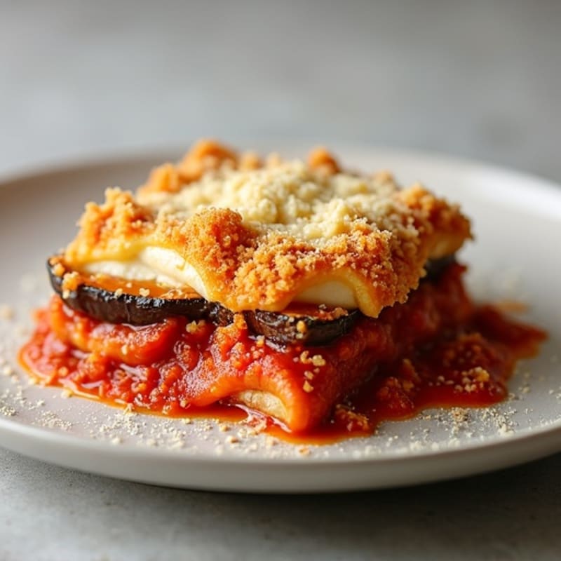 Healthy Baked Eggplant Parmesan