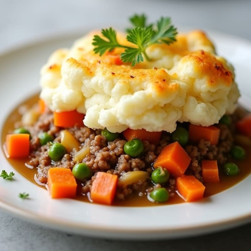 Creamy Lean Beef and Veggie Shepherds Pie