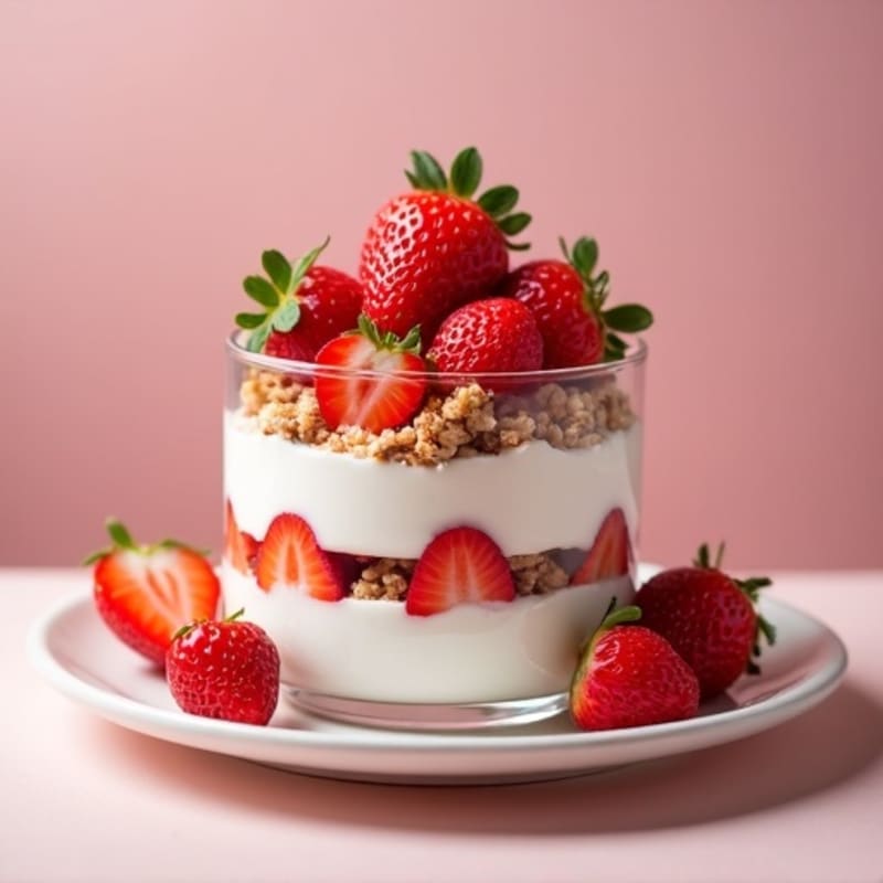 Fresh Strawberry Protein Parfait