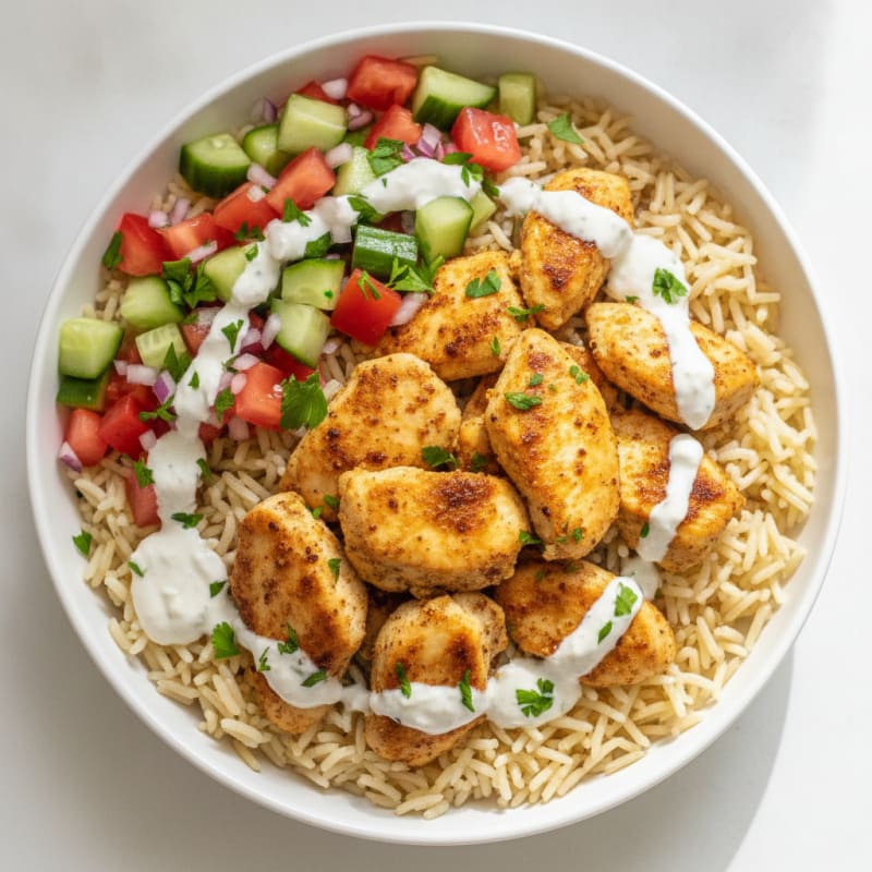 Chicken Shawarma Rice Bowl