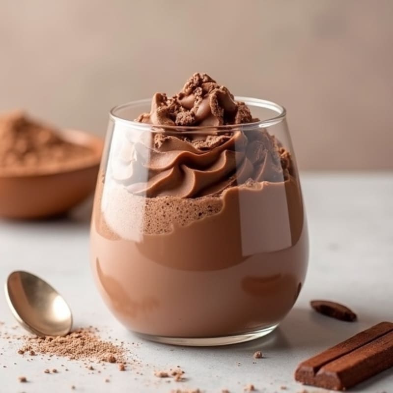 Silky Chocolate Protein Pudding with Greek Yogurt