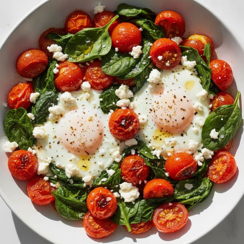Baked Eggs with Roasted Tomatoes