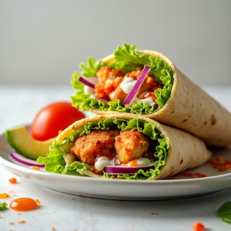 Crispy Buffalo Ranch Chicken Wrap