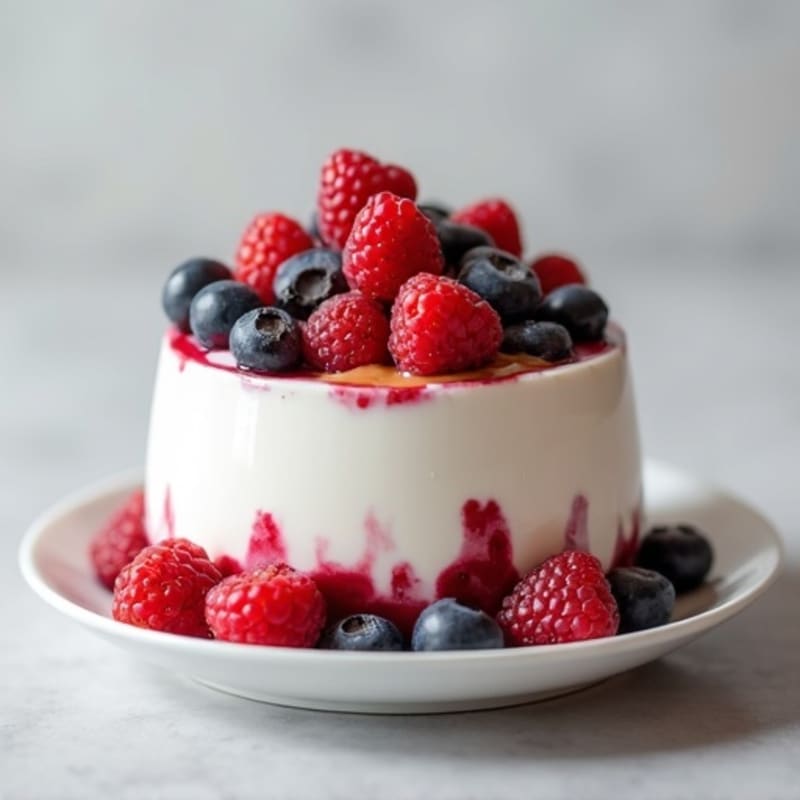 Greek Yogurt Protein Parfait with Mixed Berries and Almond Butter