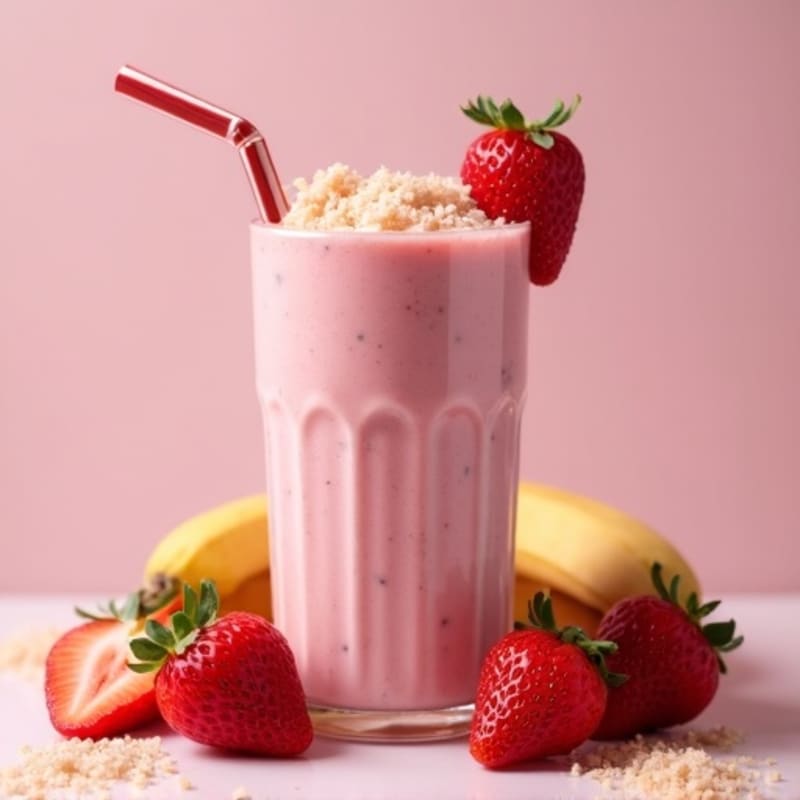 Creamy Strawberry Protein Smoothie