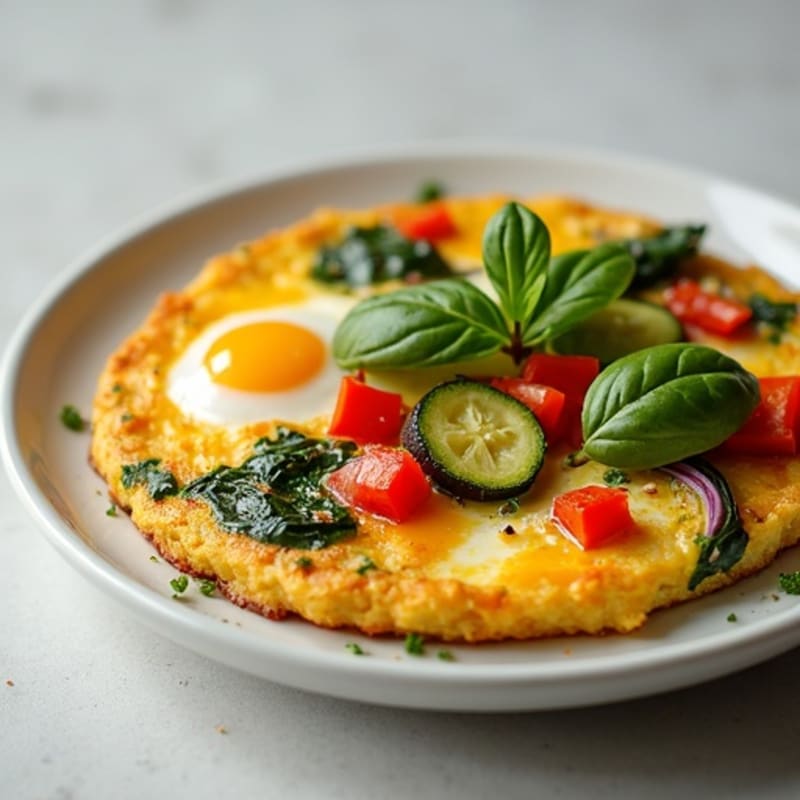 Fluffy Egg and Roasted Vegetable Frittata