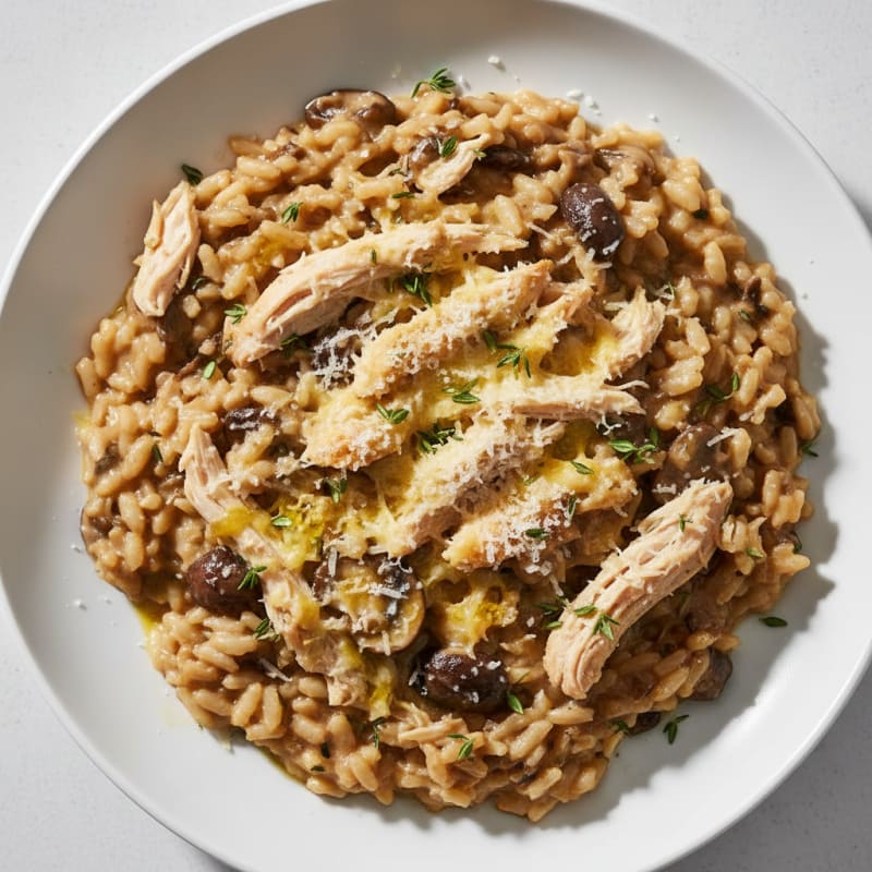 Wild Mushroom Risotto with Parmesan