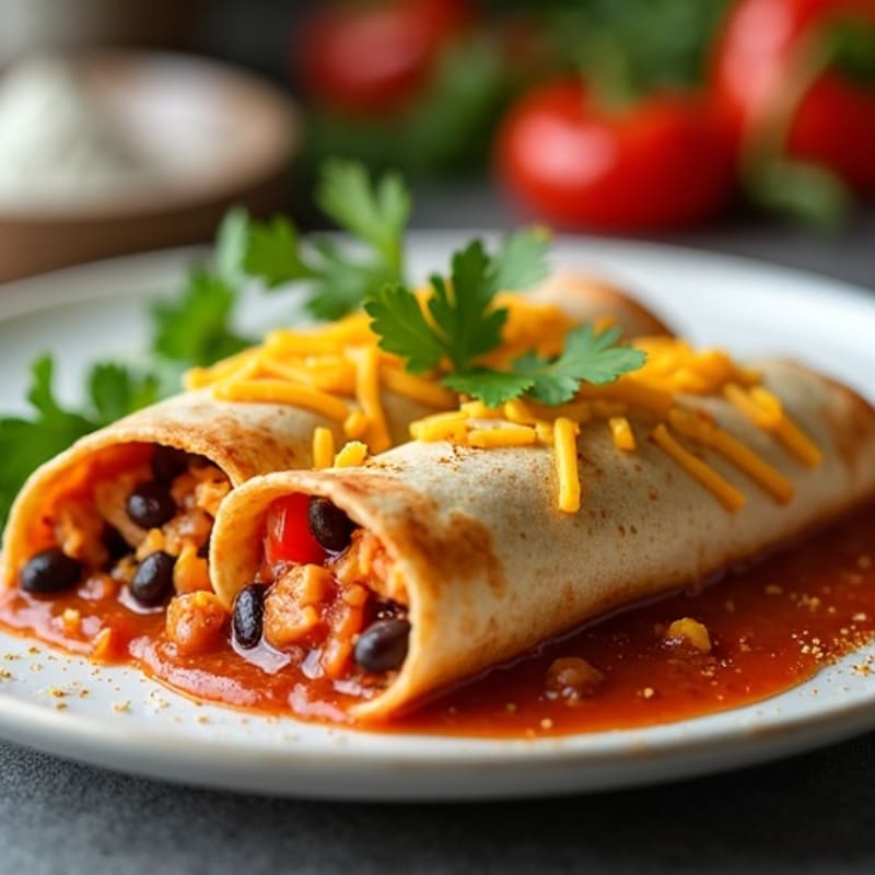 Baked Chili Chicken Enchiladas