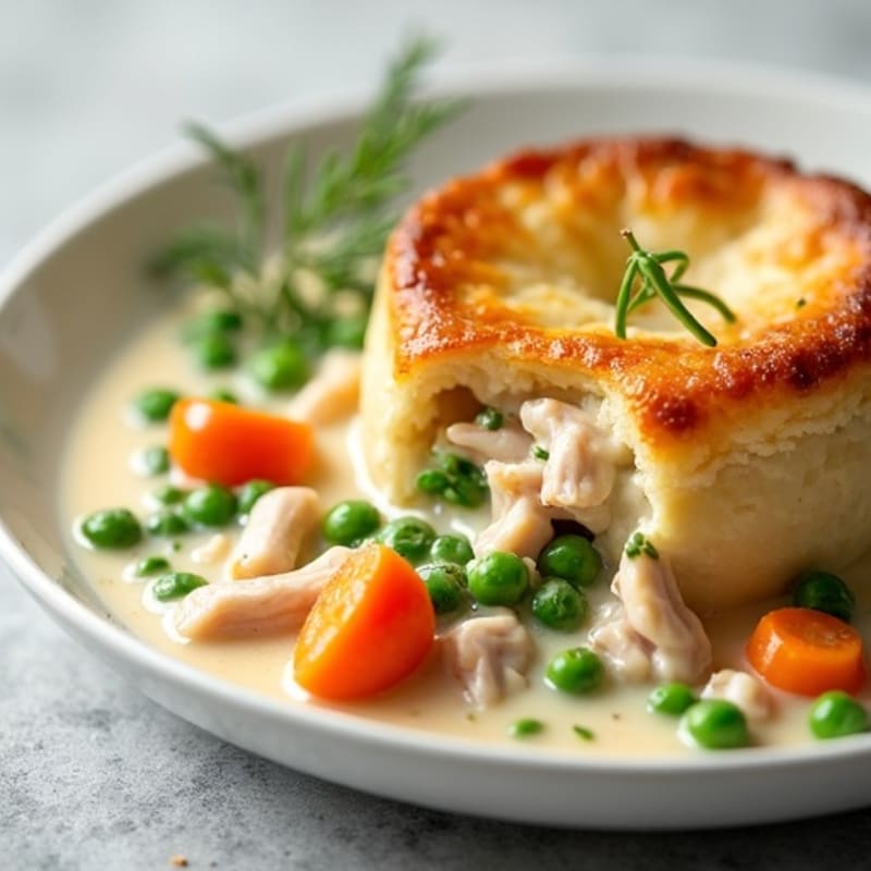 Creamy Herb-Roasted Turkey Pot Pie