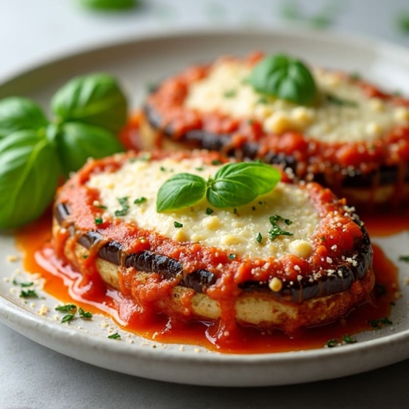 Crispy Baked Eggplant Parmesan with Fresh Herbs