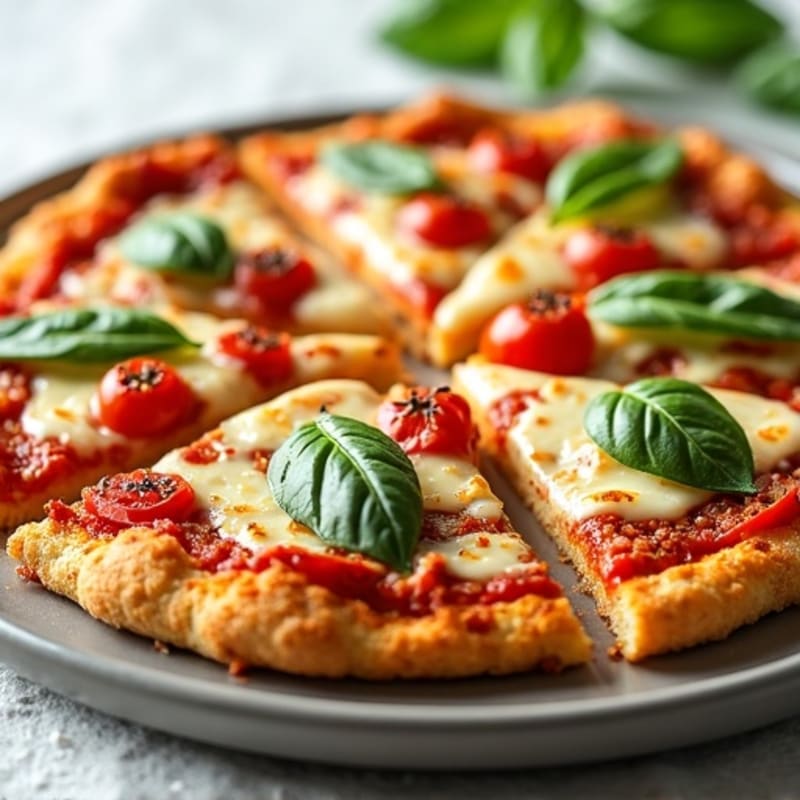 Crispy Cauliflower Crust Pizza with Fresh Herbs