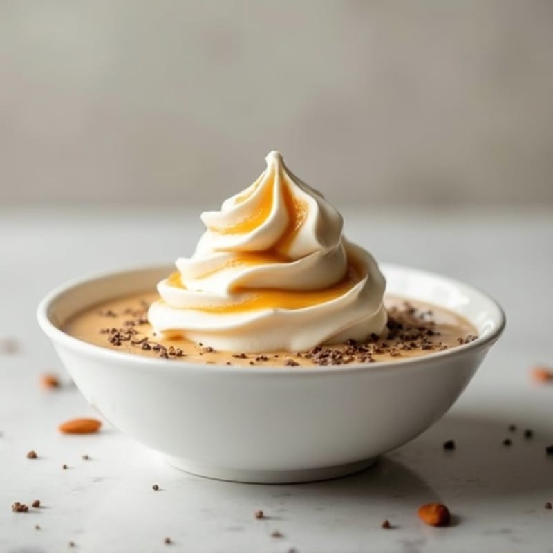 Silky Greek Yogurt Protein Pudding with Almond Butter Swirl