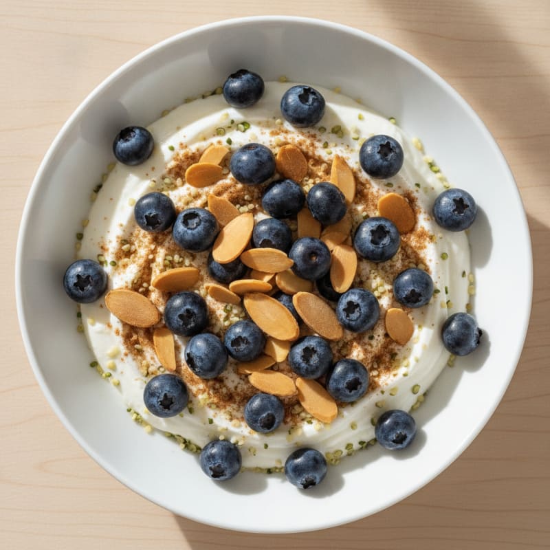 Blueberry-Almond Yogurt Power Bowl