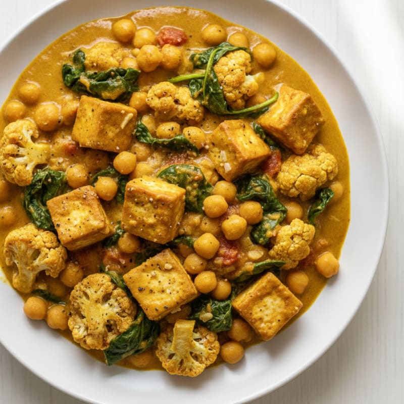 Roasted Vegetable and Chickpea Curry
