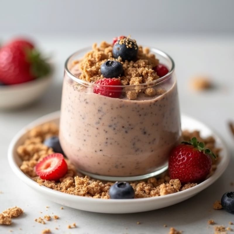 Creamy Vegan Protein Pudding with Chia and Pea Protein