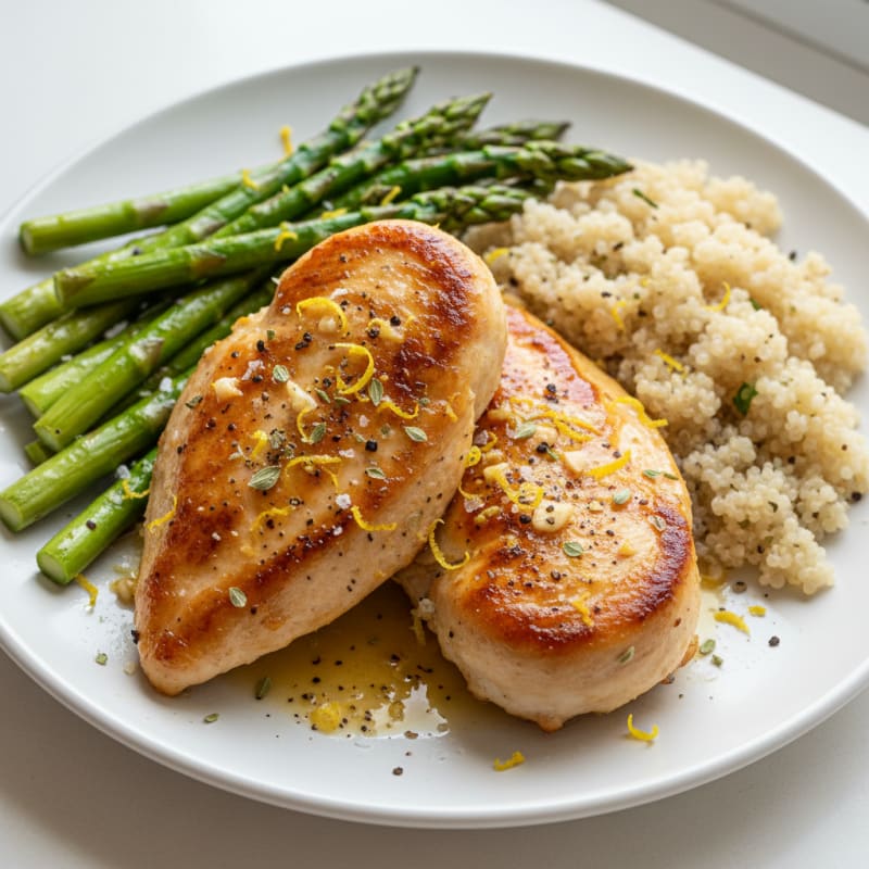 Golden Pan-Seared Chicken with Zesty Lemon