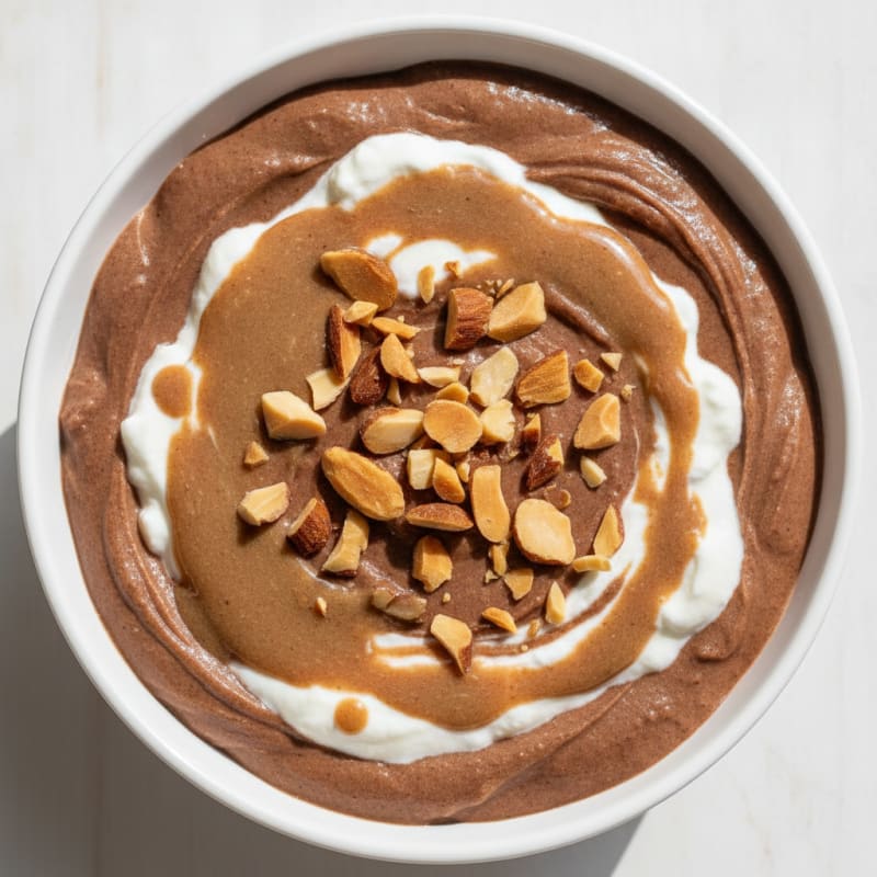 Silky Chocolate Protein Pudding with Greek Yogurt
