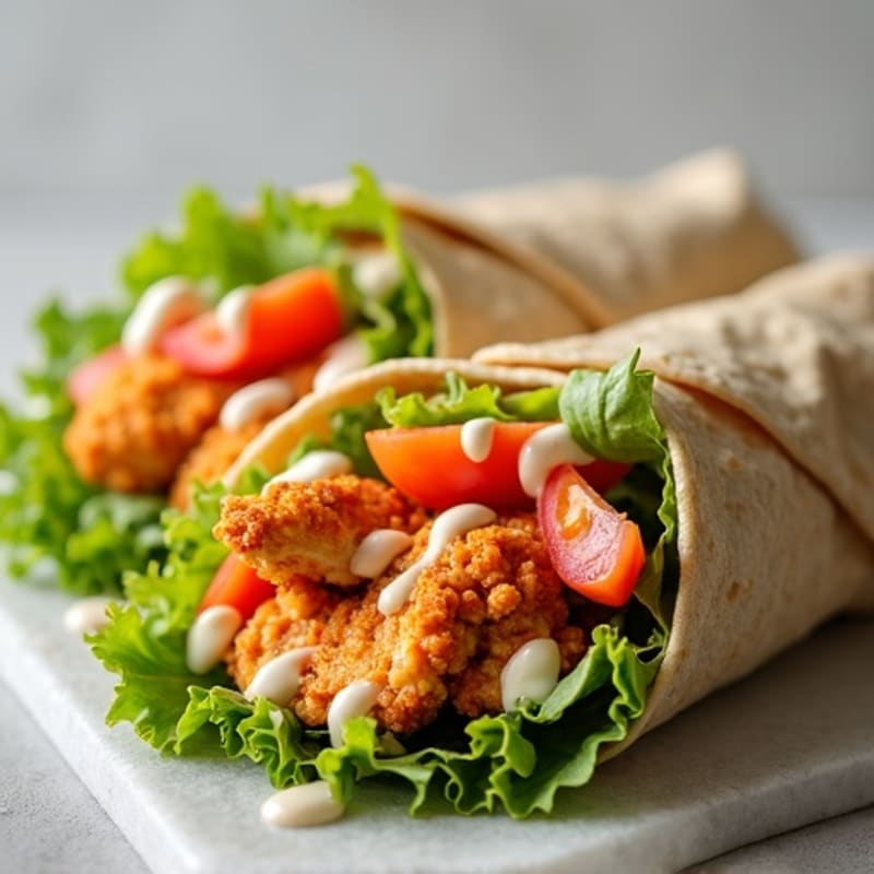 Crispy Buffalo Ranch Chicken Wrap