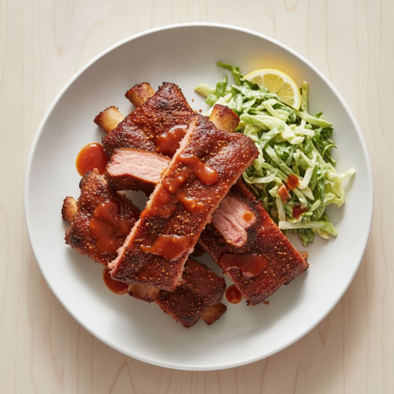 Smoked BBQ Ribs with Tangy Glaze