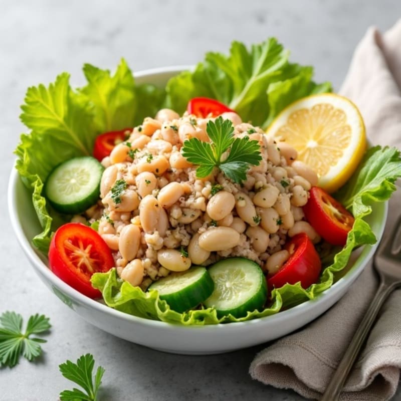 Tuna and White Bean Salad with Crunchy Vegetables