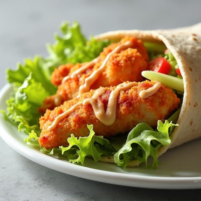 Crispy Buffalo Ranch Chicken Wrap