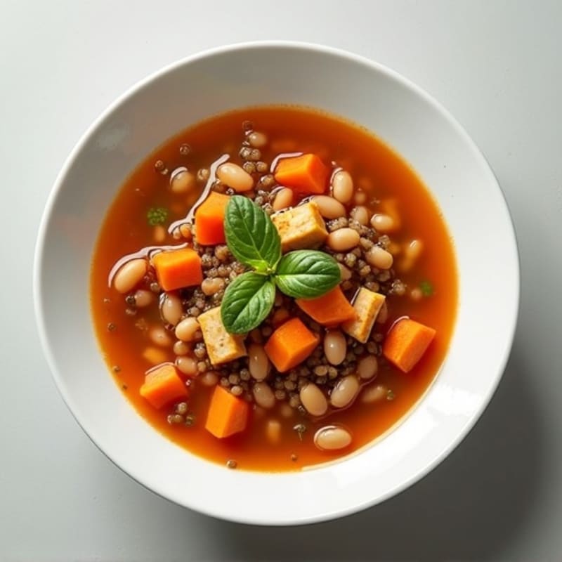 Hearty Fresh Vegetable and Bean Soup