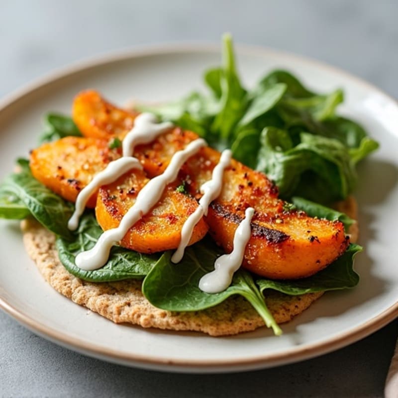 Crispy Chicken and Roasted Butternut Squash Flatbread