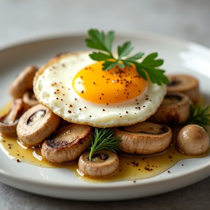 Roasted Garlic Butter Mushrooms