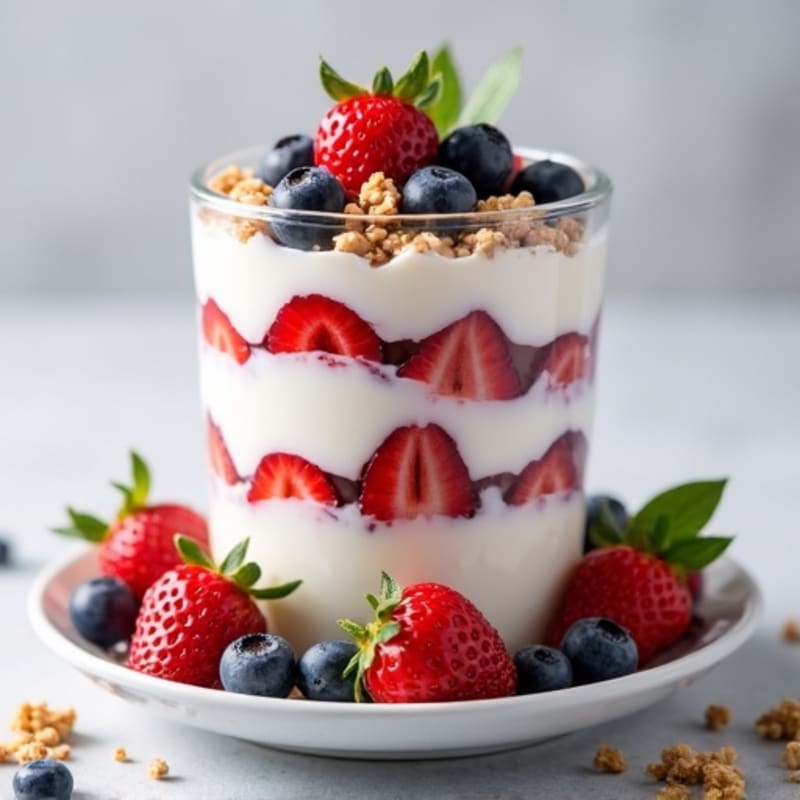 Creamy Greek Yogurt Protein Parfait with Mixed Berries
