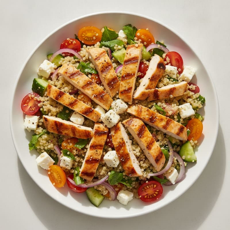 Zesty Mediterranean Chicken and Quinoa Salad