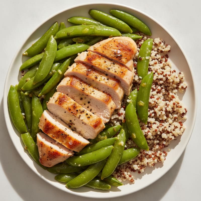 Lemon-Herb Chicken with Snap Peas
