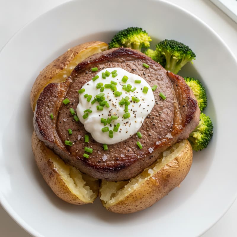 Hearty Steak and Potato Bake