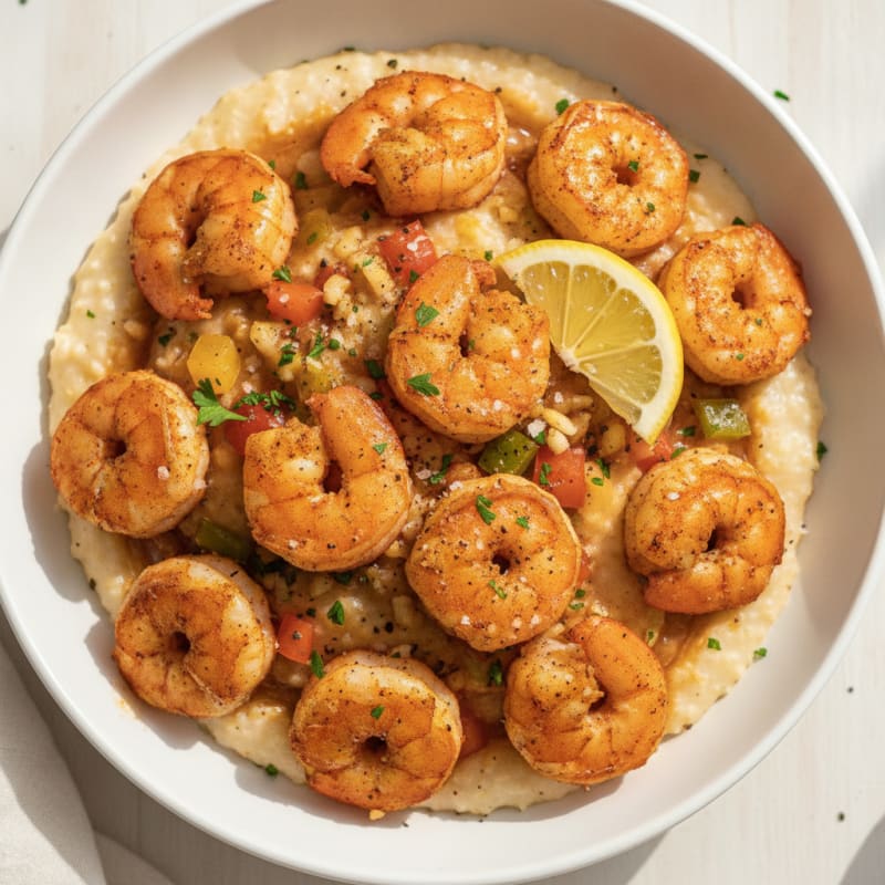 Cajun Shrimp and Grits