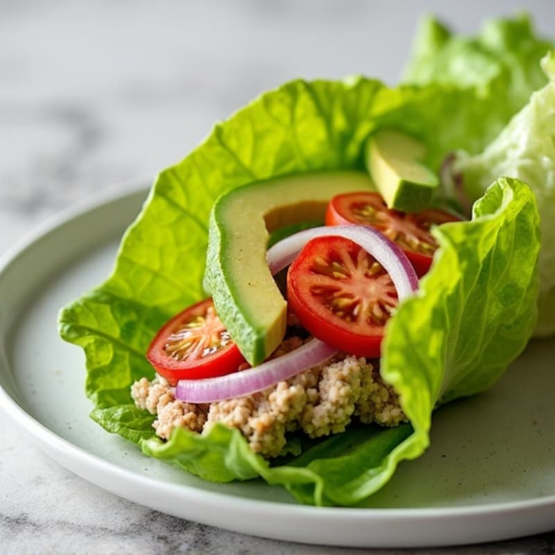Creamy Avocado Turkey Lettuce Wrap