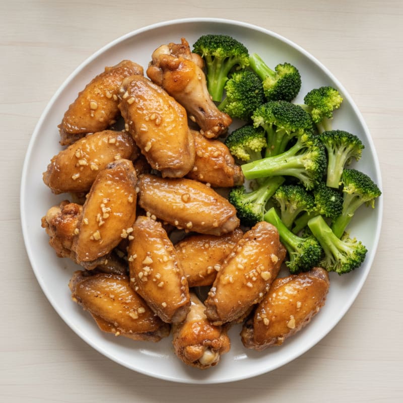 Honey-Garlic Baked Chicken Wings