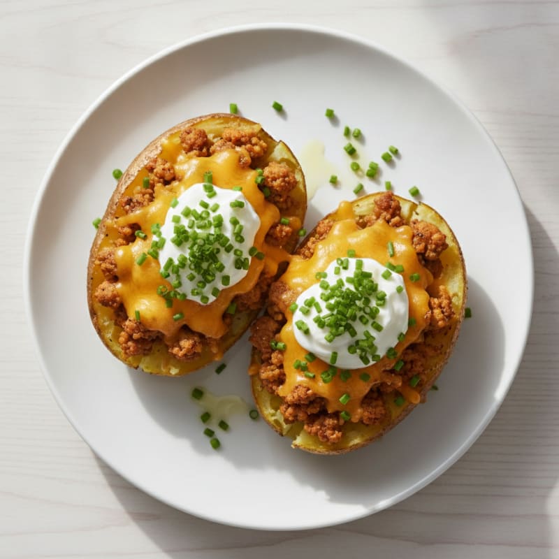 Loaded Baked Potatoes with Chives