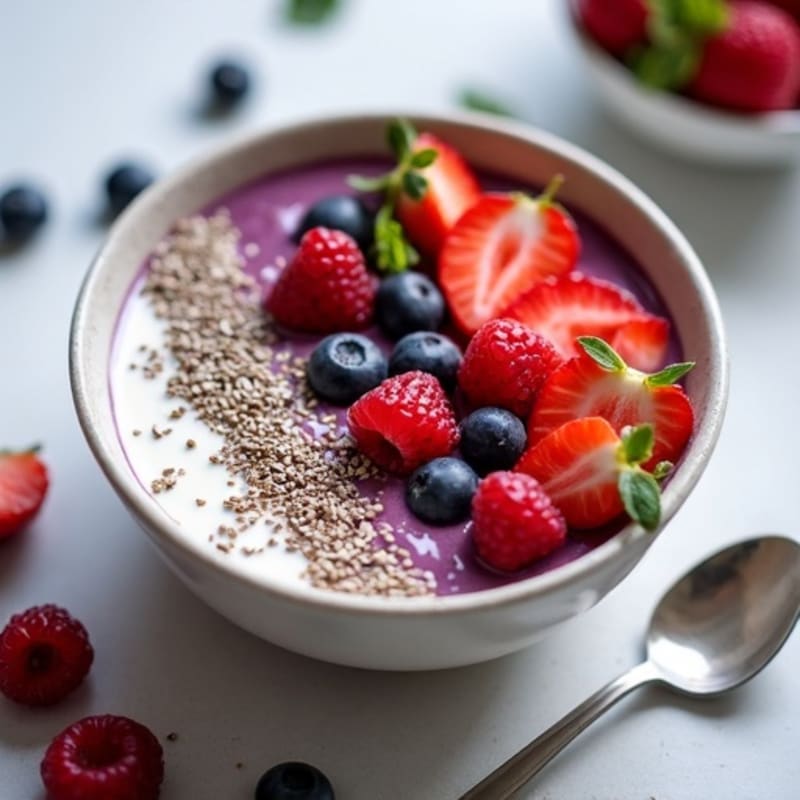 Creamy Açaí Bowl with Fresh Berries
