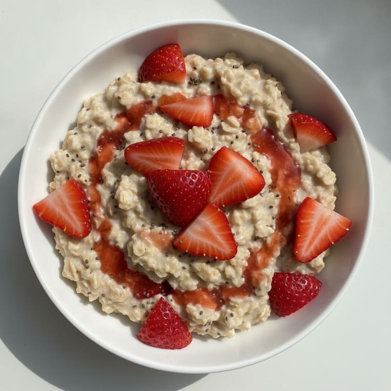 Strawberry Shortcake Overnight Oats