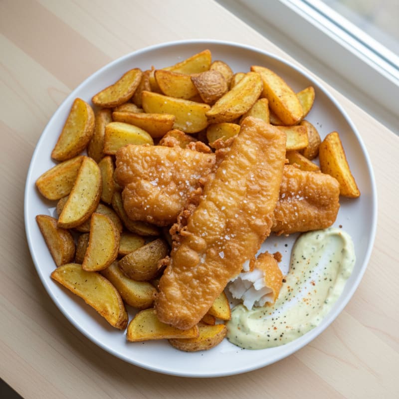 Classic Beer-Battered Fish and Chips