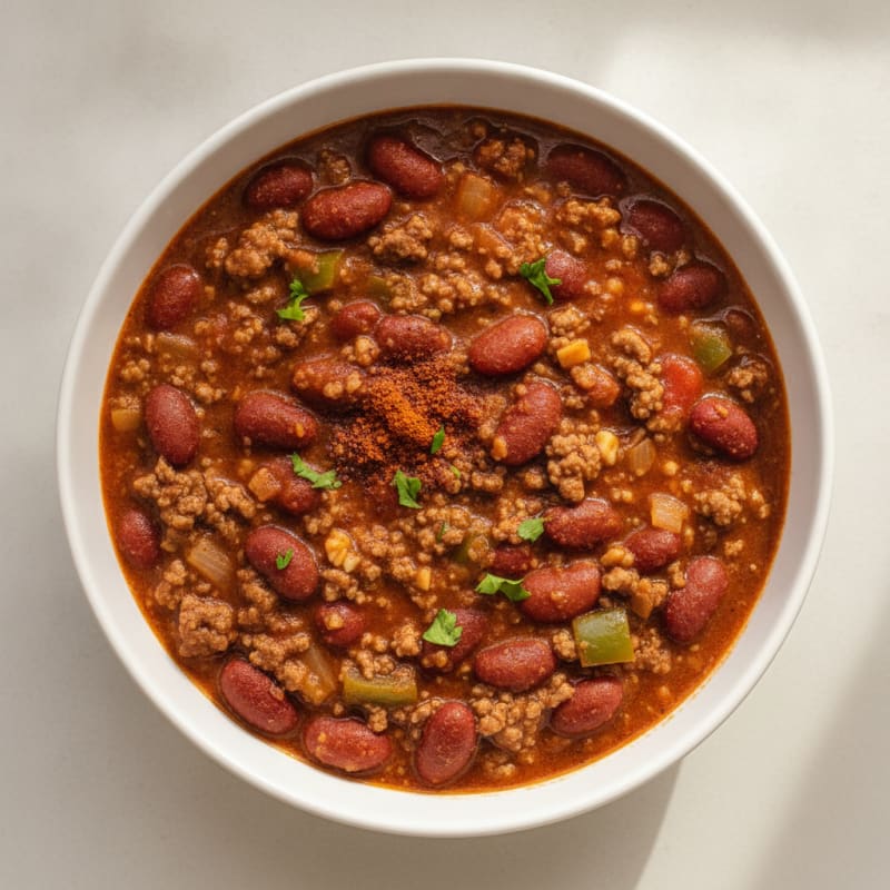 Slow Cooker Beef Chili with Kidney Beans