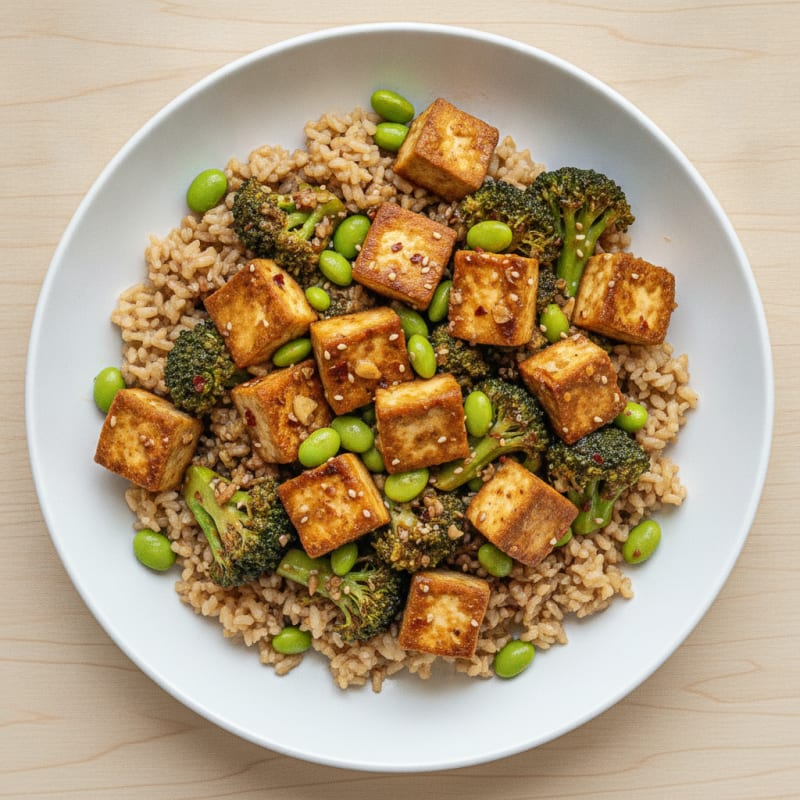 Ginger-Soy Tofu Power Bowl