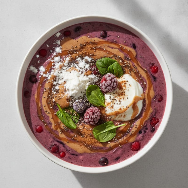 Berry Almond Protein Smoothie