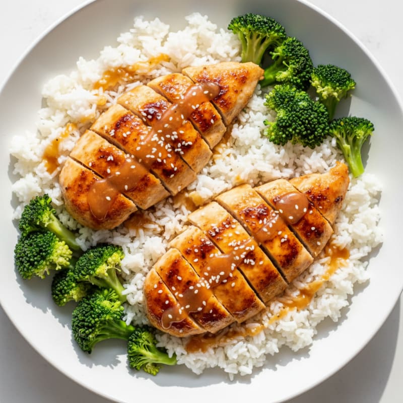 Crispy Honey-Garlic Chicken Bowls