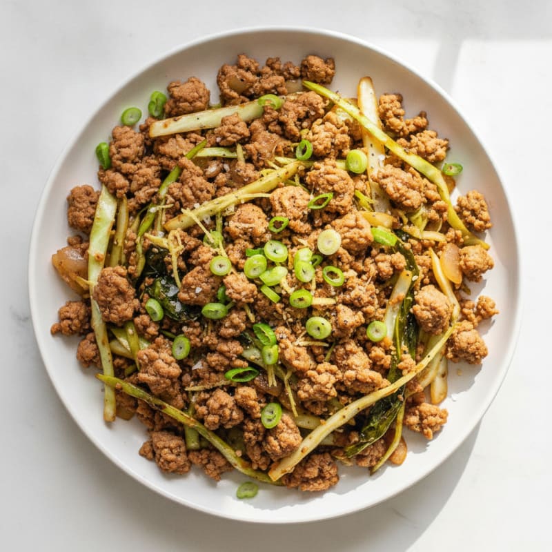 Savory Turkey Cabbage Skillet