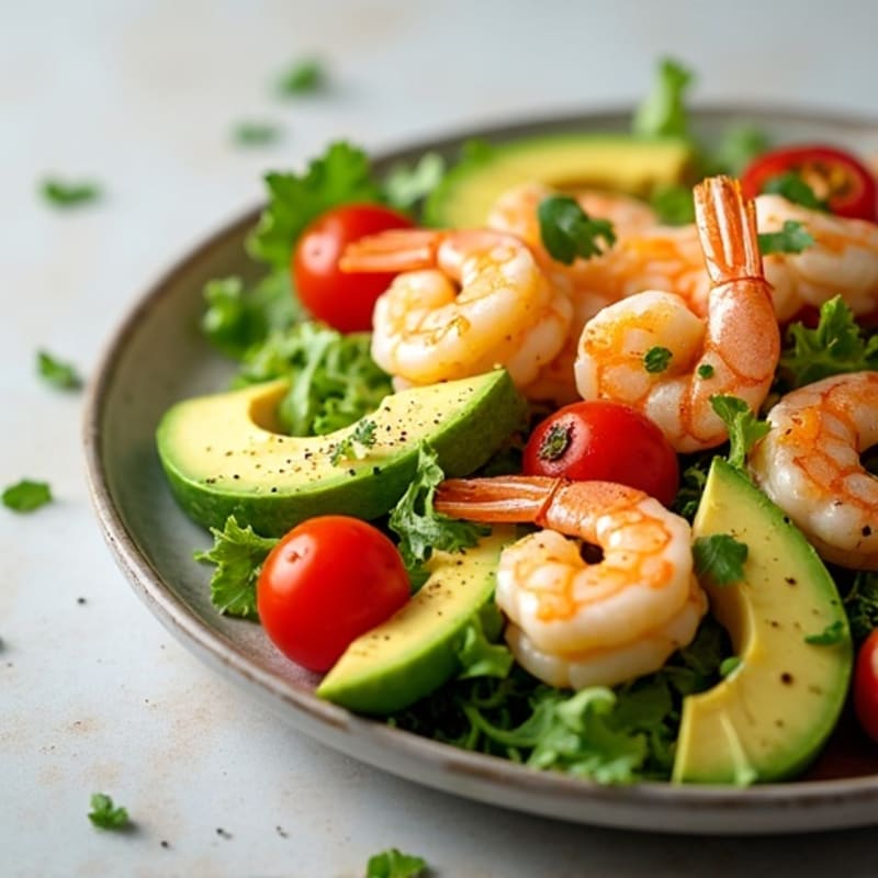 Citrus Marinated Shrimp and Creamy Avocado Salad